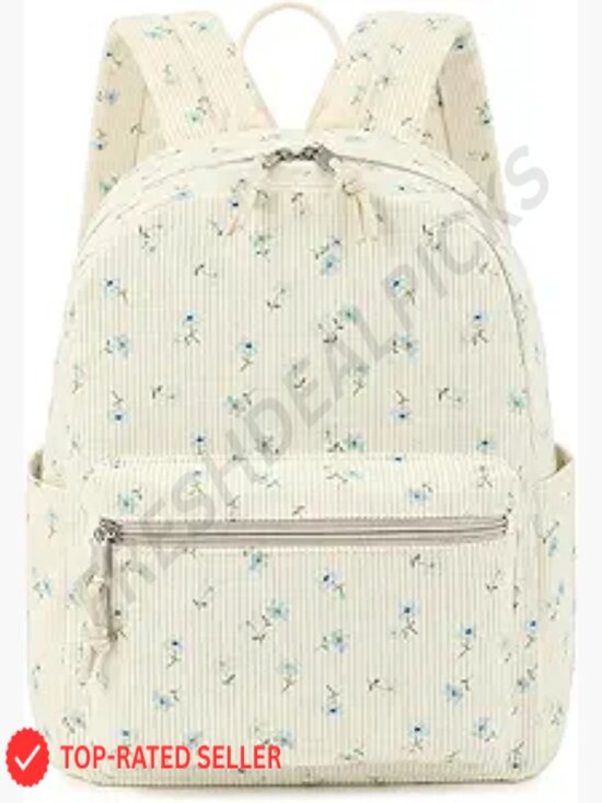 Corduroy Mini Backpack Purse Fashion Small Backpack Casual Daypack School Travel main image 6